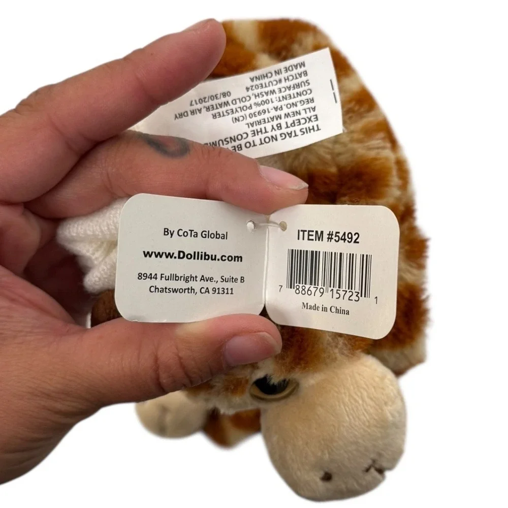 DolliBu Giraffe Plush‎ Slippers Animal Character Cozy Shoes Kids